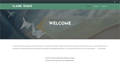 Desktop Screenshot of claireevans.com